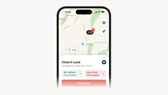 bilde av appen med kart