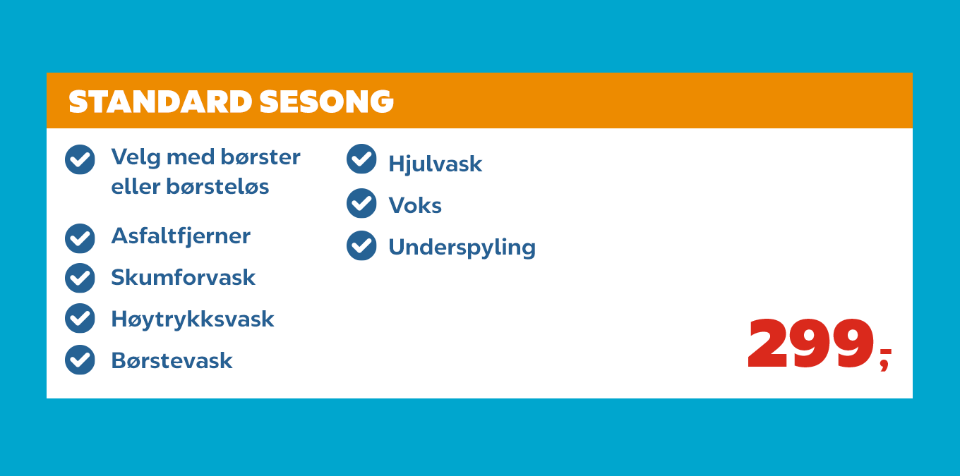 Vaskeprogram Standard Sesong