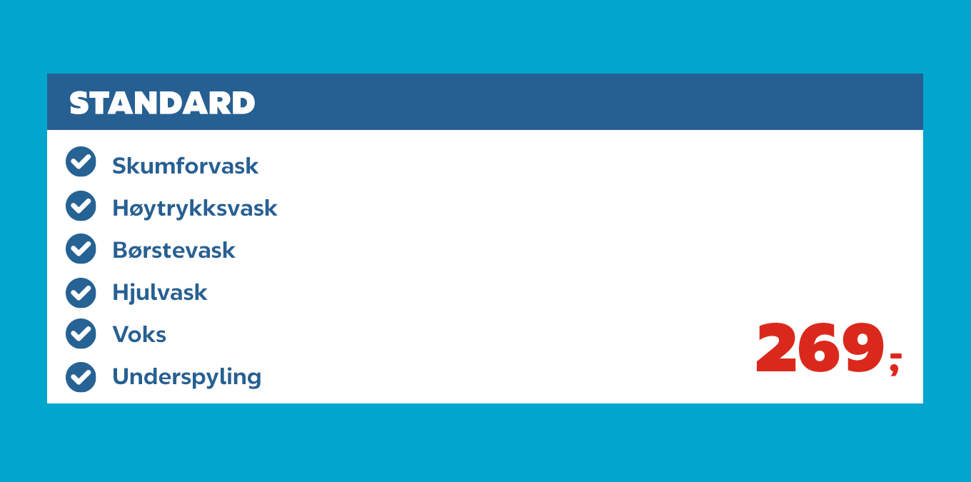 Vaskeprogram Standard